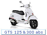 GTS 125 abs & GTS 300 abs collection